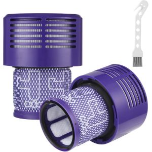 2 Filtre Pour Dyson V10¿Avec 1 Brosse De Nettoyage¿Filtre De Remplacement Lavable Pour Dyson V10 Cyclone Series, V10 Absolute, V10 Animal, V10 Total Clean, V10 Motorhead[SSE7114429] - Neuf