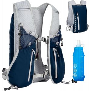 Sac À Dos De Course Ultraléger,Gilet Running Avec Bouteille D'eau De 500 Ml,Sac À Dos D'hydratation,Réfléchissant Gilet Course A Pied Femme Homme Pour Marathon,Cyclisme,Plein Air.[T285] - Neuf