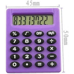 Calculatrice Pocket Mini Small Protable- &Eacute;cole/Enfants/Maison/Bureau/Infirmi&egrave;res- Solaire/Batterie.Basic Enti&egrave;rement fonctionnel.Affichage &agrave; 8 chiffres.F&ecirc;tes/ - Neuf