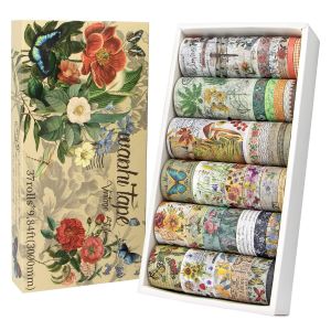 37 Rouleaux De Ruban Washi Vintage-Film D&eacute;coratif Dor&eacute;,Ruban Adh&eacute;sif D&eacute;coratif Multicolore Pour Bullet Journaux,Travaux Manuels,Planificateur De,Fournitures De Scrapbooking - Neuf
