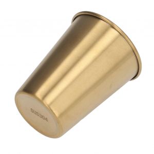 Tasse À Café Empilable Portable En Acier Inoxydable De 350 Ml Avec Couvercle - Neuf
