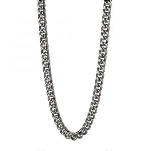 6mm / 8mm Titane Massif 925 Chaînes En Argent Sterling Pour Hommes Hip Hop Collier Hip Hop Cubain Collier Collier Chaîne À Maillons Cubains 18 20 22 24inch - Neuf