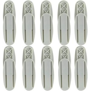 ChenQuanSarl-Support Mural Pour Bloc Multipr &iquest;10 Pcs Auto-Adh&eacute;sif Multipr Fixator Support De Bande De Puissance Pour T&eacute;l&eacute;commande, Routeur, Bureau Whitewhite - Neuf
