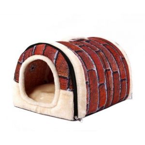 P175 Niche Igloo Pour Chien Et Chat 35 X 30 X 28 Cm Avec Coussin Pour Petits Animaux De Moins De 1,5 Kg - Neuf