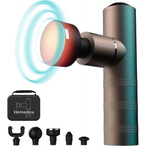 Myti Mini Pistolet De Massage - Appareils De Massage &Eacute;lectriques Portatifs Chauffants Avec 5 Accessoires Et 4 Niveaux D'intensit&eacute;, Pour Soulagement Des Tensions Musculaires - Cuivre - Neuf