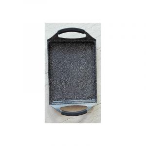 Plaque &agrave; cuisson en rev&ecirc;tement marbre 34CM Royalty Line RL-NTG34M - Neuf