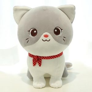 Poupée en peluche de chat de dessin animé Jouet en tissu de chaton en peluche mignon Câlin - Neuf