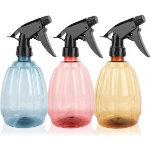 3PCS 500ML Flacons Pulverisateur Vaporisateur Bouteilles en Plastique, Spray Réutilisable, Bouteille Vaporisateur d'Eau, Flacon Pompe Vides pour Nettoyage, Plantes, Jardinage, Coiffeur - Neuf