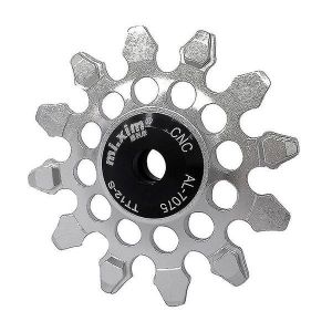 Galet De D&eacute;railleur Arri&egrave;re Vtt Mi.Xim 12 Dents &iquest; Argent, Aluminium Durable Avec Roulements En C&eacute;ramique Pour Des Performances Optimales - Neuf