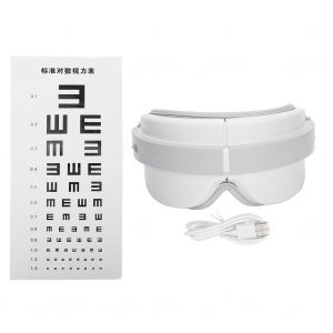 Masseur Oculaire Electrique Intelligent, Appareil De Massage Oculaire Par Vibration Et Compresse Chaude (Gris) - Neuf