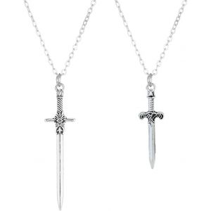 Kal-Collier Femme Acier Inoxydable Épée Bijoux Élégant Pour Toutes Occasions - Neuf
