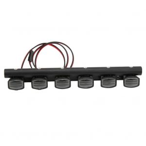 Barre lumineuse de toit de voiture sur chenilles RC, projecteurs adaptés à TRX4 1/10 SCX10 Pull Car6LED, échelle 1/10 - Neuf