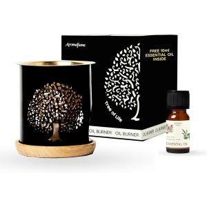 Jgd-Br&ucirc;leur D'huiles Essentielles Arbre De Vie | Diffuseur D'huiles Essentielles Avec Bougie | Laiton | Utilisation Pour Huiles Essentielles, Huile Aromatique, Diffuseur D'huile Pour Le Yoga, La - Neuf