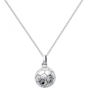 Collier - Bijouxia - Pendentif Ballon De Foot - Argent Massif 925 - Longueur 38cm - Pour Enfant - Neuf