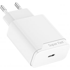 LORANKA-Prise Chargeur Type C Rapide Compatible avec iPhone 17 16 16e 15 14 13 12 11 Pro Max/Plus/Air, 25W Embout Adaptateur Secteur pour Apple Bloc Fast Charge USB-C - Neuf