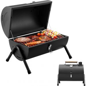 Ulteronixshop-Mini barbecue &agrave; charbon - Petit barbecue pliable - Noir - Neuf