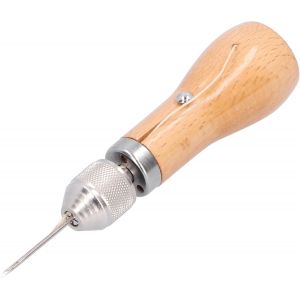 Yemaesre-Kitde Couture Manuel Pour Cuir, Kit De Couture Rapide Manuel, Sewing Kit,Outils De Couture Pour Cuir, Aiguilles À Coudre Bricolage À La Main Outil Outils, Poinçon À Coudre Cuir Alène Kit - Neuf