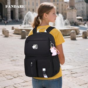 2025 Nouveau Sac À Dos Enfant Sacs Scolaires Filles Garçons Cartables Scolaires Sac D'École Sacs Scolaires Pour Étudiant Outdoor Voyage École Daypacks Imperméable Noir - Neuf