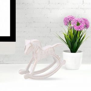 Hjlian Cheval A Bascule En Metal Grave, Decoration, Artisanat, Statue, Ornement De Bureau, Sculpture, Cadeau - Neuf