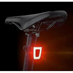 Feu Arrière De Vélo À Led | Éclairage Rouge Clignotant Ou Fixe | Rechargeable Par Usb | Imperméable | Lumière Puissante 20 Lm,8 Leds | Pour Tige De Selle,Casque,Sac À Dos - Neuf