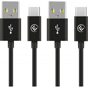 Eryi-Cable Usb Type C [2x1m] Charge Rapide 3a Et Synchro U2013 Chargeur Cordon Usb C Pour Samsung Galaxy S22/21/20/10/ Note 20/10, Xiaomi Mi 11/10, Manette Ps5/Xbox Series X/S Etc. U2013 2x1m Noir - Neuf