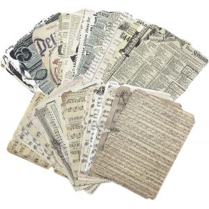 52pcs Scrapbooking Papier D&eacute;coratif Vintage Journaling Scrapbooking Accessoires Craft Kits Junk Journal Pages R&eacute;tro Craft Papier D&eacute;coratif Pour Album Journal Scrapbook Diy Style A - Neuf