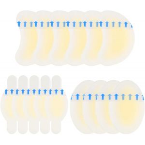 Kalanka-15 Pi&egrave;ces Pansements Ampoules Talon, Invisibles Pansements Hydrocollo&iuml;de Gel Bandages Pour Pr&eacute;vention Et Soin Des Ampoules, Coussins D'ampoules Pour Le Talon, Les Orteils Et Les Pieds - Neuf