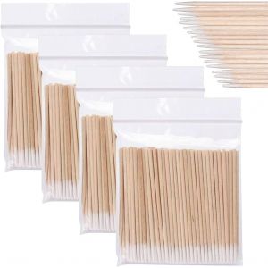 Chenquansarl-400 Pi&egrave;ces Cotons-Tiges Pointus, Assistants De Maquillage Parfaits, Cotons-Tiges, Accessoires Cosm&eacute;tiques, Accessoires De Maquillage Permanent, Distributeur De Cotons-Tiges - Neuf