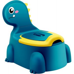 Chenquansarl-Pot Bebe Toilette Enfant Pour Garcon B&eacute;b&eacute; Petit Wc Toilettes Fauteuil Apprentis Proprete Enfants Fille Pipi Chambre Pots Siege Dapprentis Animaux Dino Cha Couvercle Antiderapant Bleu - Neuf