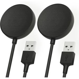KALANKA-Chargeur pour Samsung Galaxy Watch 6/6 Classic/5/5 Pro/4/4 Classic/3/active 2/Active 1 Galaxy Watch Chargeur c&acirc;ble de Charge sans Fil magn&eacute;tique USB 1m pour Samsung Galaxy Watch - Pack de 2 - Neuf