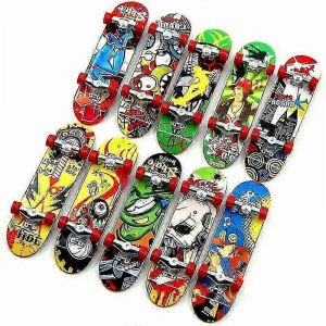 Doigt Mini Skateboard 6 Pièces,Mini Skateboard Skate Planche Jouets Jeux De Sport Cadeau Pour Les Enfants - Neuf