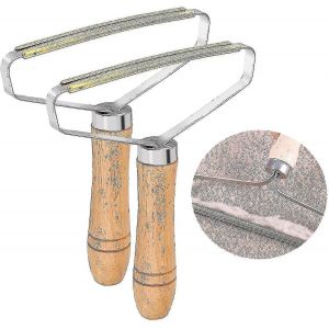 Paquet De 2 Brosses Réutilisables Pour Peluches Et Poils D'animaux Pour Vêtements,Canapés,Couvertures,Tapis - Brosse À Tissu Portable - Neuf