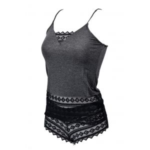 Pyjama Femme No Publik En Coton 2734 Gris - Neuf