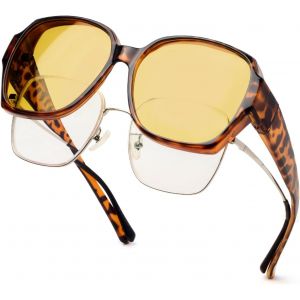 Fdjhy-Lunettes Jaune Conduite De Nuit Polarisées, Surlunettes Conduite De Nuit Pour Homme Et Femme Anti Eblouissement De Vision Nocturne, Ultra Léger - Neuf