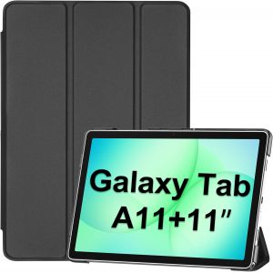 Coque pour Samsung Galaxy Tab A11+ (SM-X230) 2025/ A9+ (SM-X210) 2023 11&iexcl;&plusmn;, ?tui de Protection Tablette Galaxy Tab A11 Plus/A9 Plus 11 Pouce, Housse avec Veille/R&iquest;&iquest;veil Automatique -Noir - Neuf