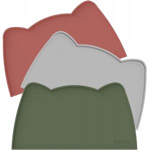 Bhhbb-Petit Tapis Gamelle Chien Et Chat, (46 * 25cm, Camouflage Vert), Tapis De Plateau Gamelle De Nourriture Antidérapant Pour Chat Et Chien - Neuf