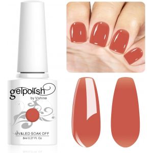 Vernis Semi-Permanent Neutre Transparent,8ml Jelly Red Bean Color Vernis À Ongles Gel Naturel French Manucure Nail Art Uv Led Soak Off Gel #L150 - Neuf