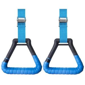 Anneaux De Gymnastique Réglables Avec Sangles À Boucle ¿ Durables, Antidérapants, Grande Capacité De Charge Pour Les Entraînements À Domicile Et En Extérieur ¿ Lot De 2 Pièces - Neuf