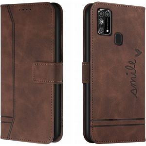 Kal-Coque Pour Samsung Galaxy M31s, Etui Portefeuille Samsung M31s, Protection Etui À Rabat Housse En Cuir Pu Avec Antichoc Tpu [Fermoir Magnétique] Flip Pochette Housse Pour Samsung M31s (Braun) - Neuf