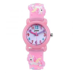 Montres Pour Enfants Étanches De Dessin Animé 3d Avec Alarme - Licorne Montre De Dessin Animé Pour Enfants Meilleurs Jouets Cadeaux Pour Les Filles De 3 À 10 Ans - Neuf
