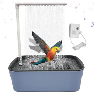 Chenquansarl-Baignoire À Circulation D'eau Pour Perroquet, Automatique Perroquet Douche, Baignoire De Douche À Cycle D'eau Automatique, Baignoire D'o Aux Cycle D'eau, Pour O Aux, Perruche, Cacatoès - Neuf