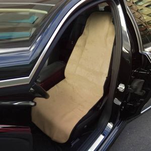 Serviette Universelle,Coussin De Siège De Voiture,Résistant À La Sueur,Lavable,Protection De Siège Pour Animaux De Compagnie,Housses De Voiture Quatre Saisons.Beige. - Neuf