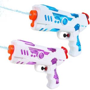 Kal-2 Pcs Mini Pistolet À Eau Pour Enfants - Avec 250ml, Pistolet À Eau Puissant, Jouet Pistolet À Eau Pour Piscine De Plage Extérieure Jardin - Neuf