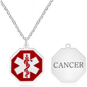 Kal-Collier Pendentif G&eacute;om&eacute;trique Imperm&eacute;able | Colliers De Sport M&eacute;dical Id Hypoallerg&eacute;nique Grav&eacute;s Personnalis&eacute;s | Bijoux Polyvalents Mode Symbole M&eacute;dical Ya4676 - Neuf