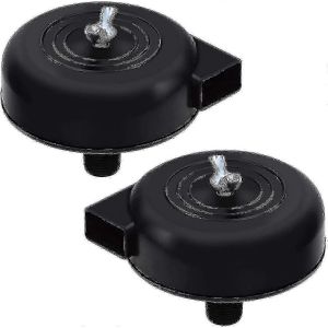 Compresseur d'air silencieux noir, filetage mâle 16 mm, 3/8 pt, édition 0731, 2 pièces - Neuf