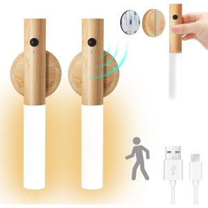 Applique Murale En Bois Avec Détecteur De Mouvement Pour L'intérieur - Neuf