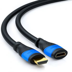 7,5m HDMI Rallonge-Compatible avec HDMI 2.0a/b/b/1.4a-UHD 4K 3D 1080p 2160p ARC-Noir - Neuf