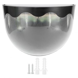 Hjlian Applique Murale 6 Led Etanche A Energie Solaire, Eclairage Decoratif D'exterieur Pour Jardin, Cour, Couloir, Noir - Neuf