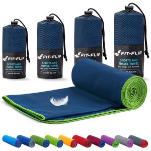 Serviette Sport Musculation-Serviette Microfibre-Serviette Piscine Compacte,Ultra-Légère Et Rapidement Sèche-Serviette De Bain Microfibre Parfait Pour Sport,Fitness Et La Plage.[O663] - Neuf