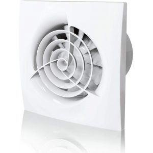 Ventilateur Universel 100 mm Avec Clapet Anti-retour Pour Salle de Bain Faible Consommation Ventilateur Extracteur Air WC Silencieux Puissant 25 dB Et Haute Efficacité 90 m3/h.[I169] - Neuf